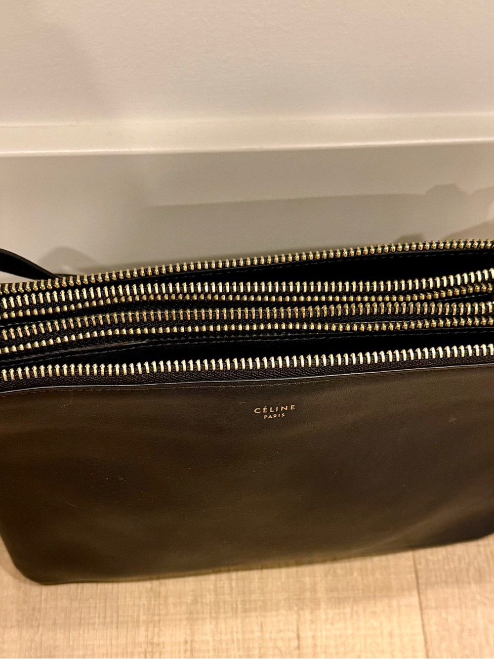 Celine Black Leather Small Trio Crossbody Bag - Picture 7 of 13